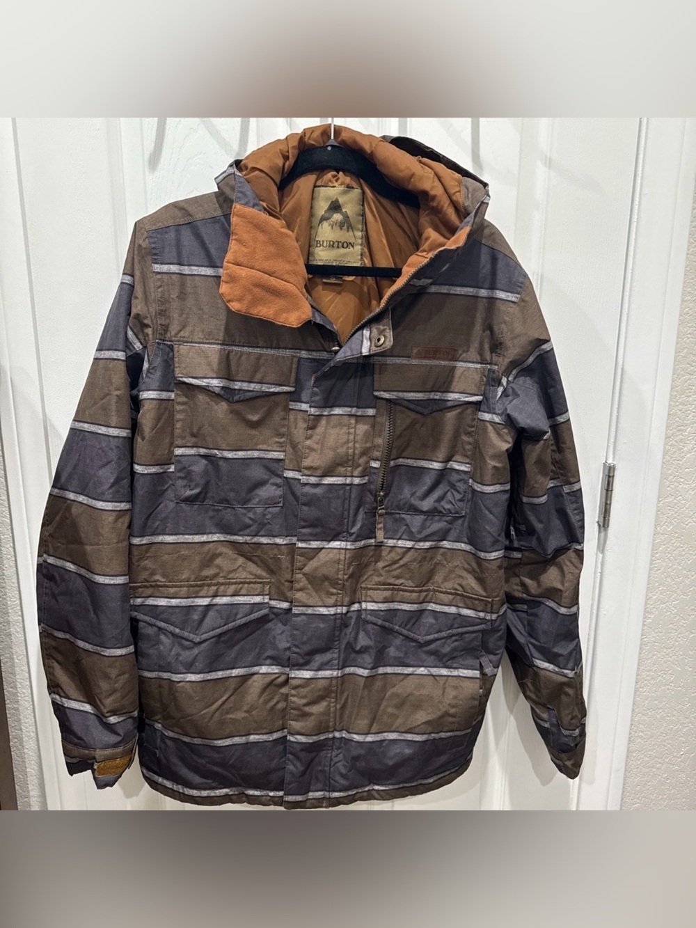 Burton Mountain Snowboard Ski Winter Insulated Jacket Coat Mens Size Small